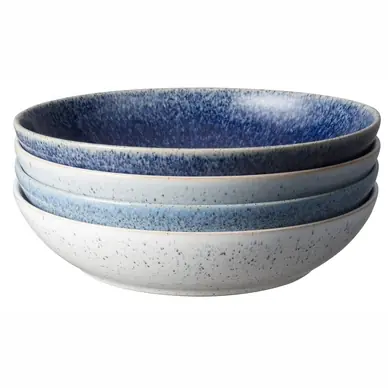 Assiettes à Pâtes Denby Studio Blue Mixed 22 cm  (Lot de 4) Livraison Mondiale